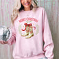 Merry Christmas Y'all, Cowboy Boots, Ribbon, Country, Western, Snow, Xmas Sweatshirt