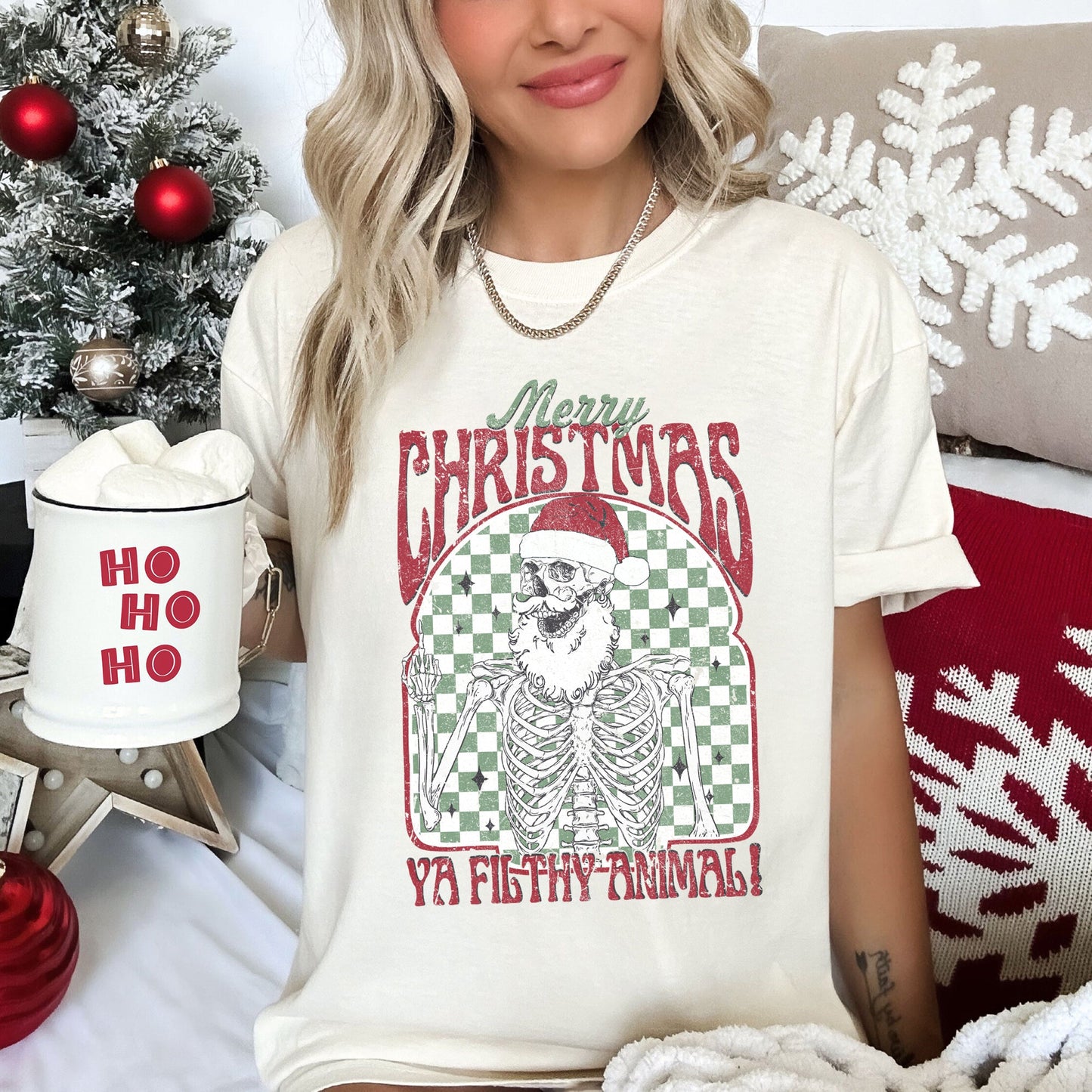 Merry Christmas Ya Filthy Animal, Home Alone, Santa, Retro, Comfort Colors Tshirt