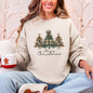 Merry Christmas, Christmas Trees Ribbons, Bows Sweatshirt