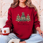 Merry Christmas, Christmas Trees Ribbons, Bows Sweatshirt