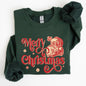 Merry Christmas, Classic Retro Santa, Winter, Xmas Sweatshirt