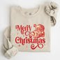 Merry Christmas, Classic Retro Santa, Winter, Xmas Sweatshirt