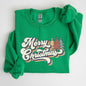 Merry Christmas, Colorful Retro, Christmas, Winter, Xmas, Santa Sweatshirt