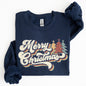Merry Christmas, Colorful Retro, Christmas, Winter, Xmas, Santa Sweatshirt