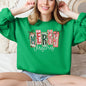 Merry Christmas, Colorful, Retro Sweatshirt
