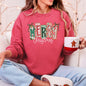 Merry Christmas, Colorful, Retro Sweatshirt