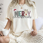 Merry Christmas, Funny Text, Santa , Comfort Colors Tshirt