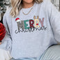 Merry Christmas, Funny Text Sweatshirt
