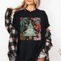 Merry Christmas, Green Floral, Flowers, Xmas Tshirt Comfort Colors T-Shirt