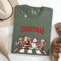 Merry Christmas, Reindeer, Santa, Snowman, Gingerbread, Winter, Xmas Tshirt Comfort Colors T-Shirt