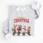 Merry Christmas, Reindeer, Santa, Snowman, Gingerbread, Winter, Xmas Sweatshirt