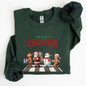 Merry Christmas, Reindeer, Santa, Snowman, Gingerbread, Winter, Xmas Sweatshirt