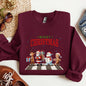 Merry Christmas, Reindeer, Santa, Snowman, Gingerbread, Winter, Xmas Sweatshirt