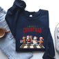 Merry Christmas, Reindeer, Santa, Snowman, Gingerbread, Winter, Xmas Sweatshirt
