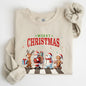 Merry Christmas, Reindeer, Santa, Snowman, Gingerbread, Winter, Xmas Sweatshirt