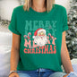 Merry Christmas, Retro Santa, Vintage Super Soft Tees