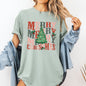 Merry Christmas, Retro Tree, Holly, Santa, Winter, Xmas Tshirt Comfort Colors T-Shirt