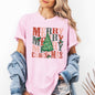 Merry Christmas, Retro Tree, Holly, Santa, Winter, Xmas Tshirt Comfort Colors T-Shirt