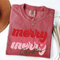Merry Christmas, Retro, Classic Red, Santa, Winter, Xmas Tshirt Comfort Colors T-Shirt