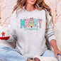 Merry Christmas, Varsity, Christmas Tree, Pink Pattern, Santa Sweatshirt
