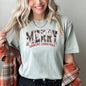 Merry Country Christmas, Collegiate Style, Retro, Fur, Leopard Print, Comfort Colors Tshirt