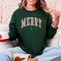 Merry Leopard Print Varsity, Christmas Tree, Santa Sweatshirt