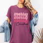 Merry Merry Merry Christmas, Retro, Santa, Winter, Xmas Tshirt Comfort Colors T-Shirt