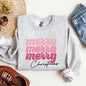 Merry Merry Merry Christmas, Retro, Santa, Winter, Xmas Sweatshirt