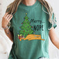 Merry Nope, Funny Cat, Christmas, Comfort Colors Tshirt