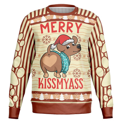Merry Kissmyass Christmas Sweatshirt