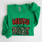 Merry and Bright, Christmas Tree, Colorful, Winter, Xmas, Santa Sweatshirt