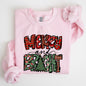 Merry and Bright, Christmas Tree, Colorful, Winter, Xmas, Santa Sweatshirt
