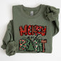Merry and Bright, Christmas Tree, Colorful, Winter, Xmas, Santa Sweatshirt