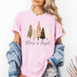 Merry and Bright, Christmas Trees, Hygge, Winter, Santa, Snow, Xmas Tshirt Comfort Colors T-Shirt
