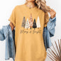 Merry and Bright, Christmas Trees, Hygge, Winter, Santa, Snow, Xmas Tshirt Comfort Colors T-Shirt