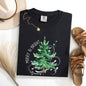 Merry and Bright, Christmas Tree with ornaments, Swirls, Santa, Winter, Xmas Tshirt Comfort Colors T-Shirt