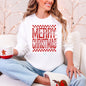 Merry Christmas, Checkered, Retro, Vintage Sweatshirt
