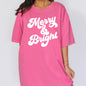 Merry and Bright, Classic Christmas, Winter, Santa, Xmas Tshirt Comfort Colors T-Shirt