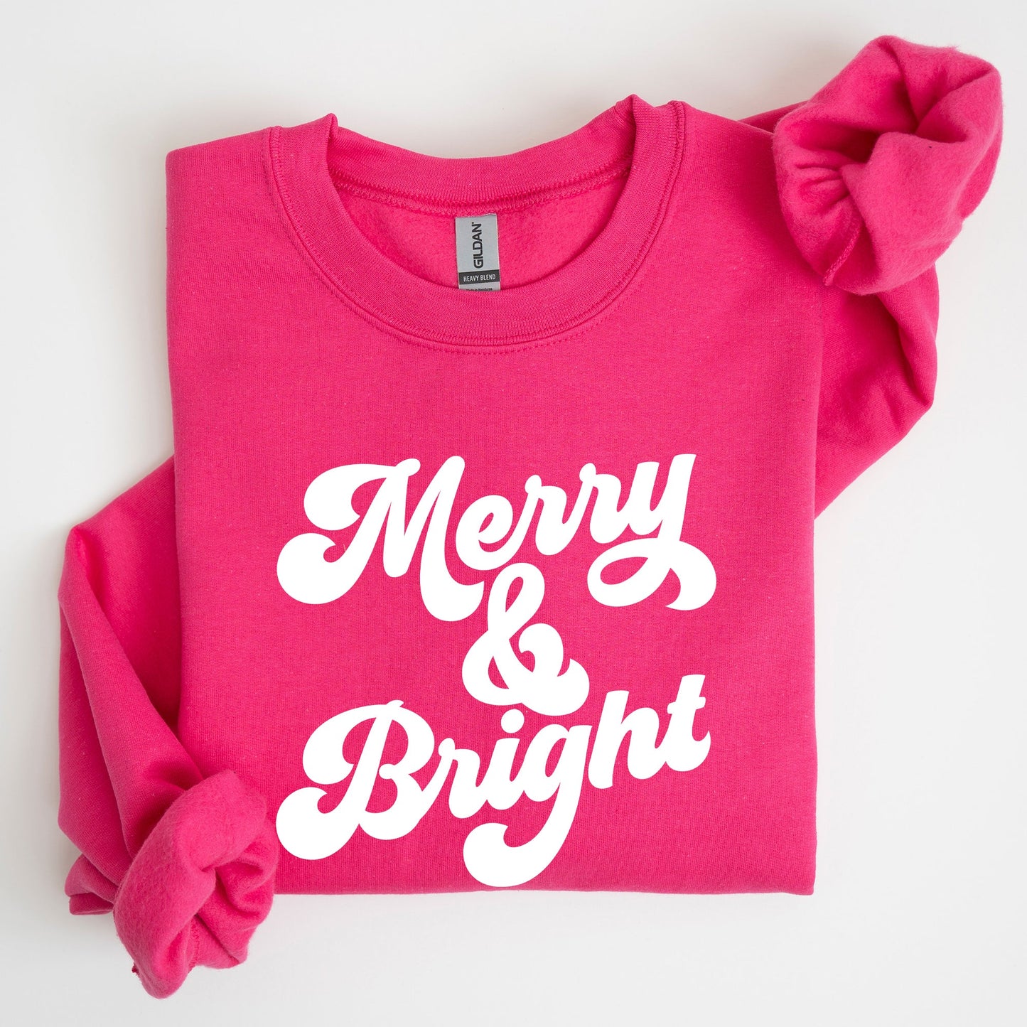 Merry and Bright, Classic Christmas, Winter, Santa, Xmas Sweatshirt