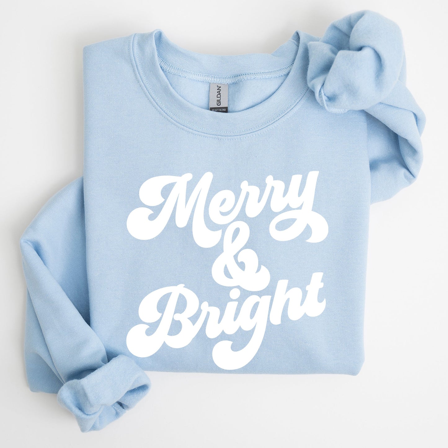 Merry and Bright, Classic Christmas, Winter, Santa, Xmas Sweatshirt