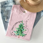 Merry and Bright, Colorful Christmas Tree, Swirls, Santa, Winter, Xmas Tshirt Comfort Colors T-Shirt