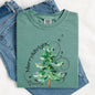 Merry and Bright, Colorful Christmas Tree, Swirls, Santa, Winter, Xmas Tshirt Comfort Colors T-Shirt