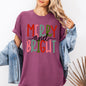 Merry and Bright, Colorful Christmas, Winter, Santa, Xmas Tshirt Comfort Colors T-Shirt