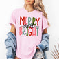 Merry and Bright, Colorful Christmas, Winter, Santa, Xmas Tshirt Comfort Colors T-Shirt