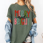 Merry and Bright, Colorful Christmas, Winter, Santa, Xmas Tshirt Comfort Colors T-Shirt
