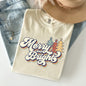 Merry and Bright, Colorful Retro, Christmas, Winter, Xmas, Santa Tshirt Comfort Colors T-Shirt