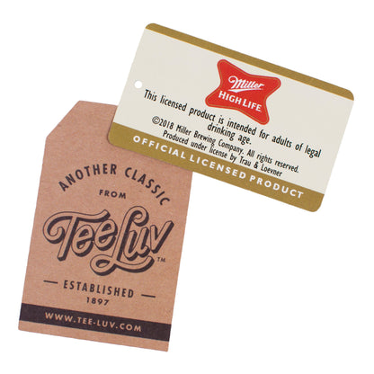 Miller High Life Beer Logo Hooded Sweatshirt - Oxford Gray