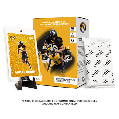 University of Missouri Football 2025 Trading Cards - Platinum Box (Guaranteed Autograph)