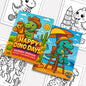Happy Dino Days – Adorable Dinosaur Activity Coloring Pages – 48 Pages – Cute Dino, Outdoor Scenes – For Kids