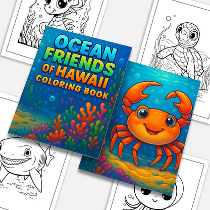 Ocean Friends of Hawaii Coloring Pages – 48 Fun Sea Life Designs for Kids